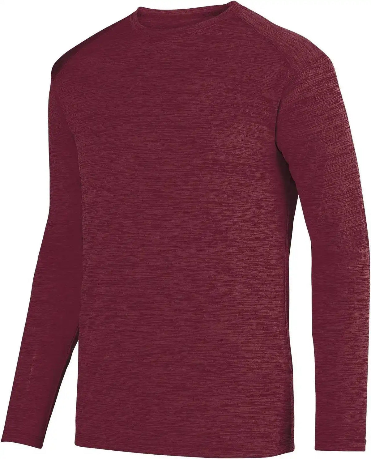 Augusta 2903 Shadow Tonal Heather Long Sleeve Tee - Maroon