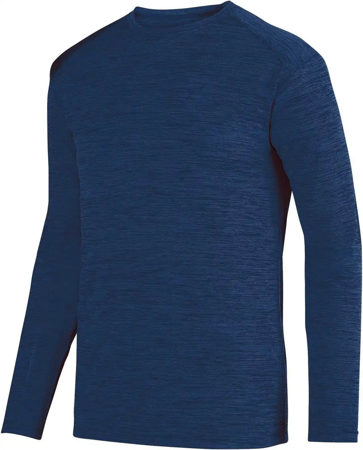 Augusta 2903 Shadow Tonal Heather Long Sleeve Tee - Navy