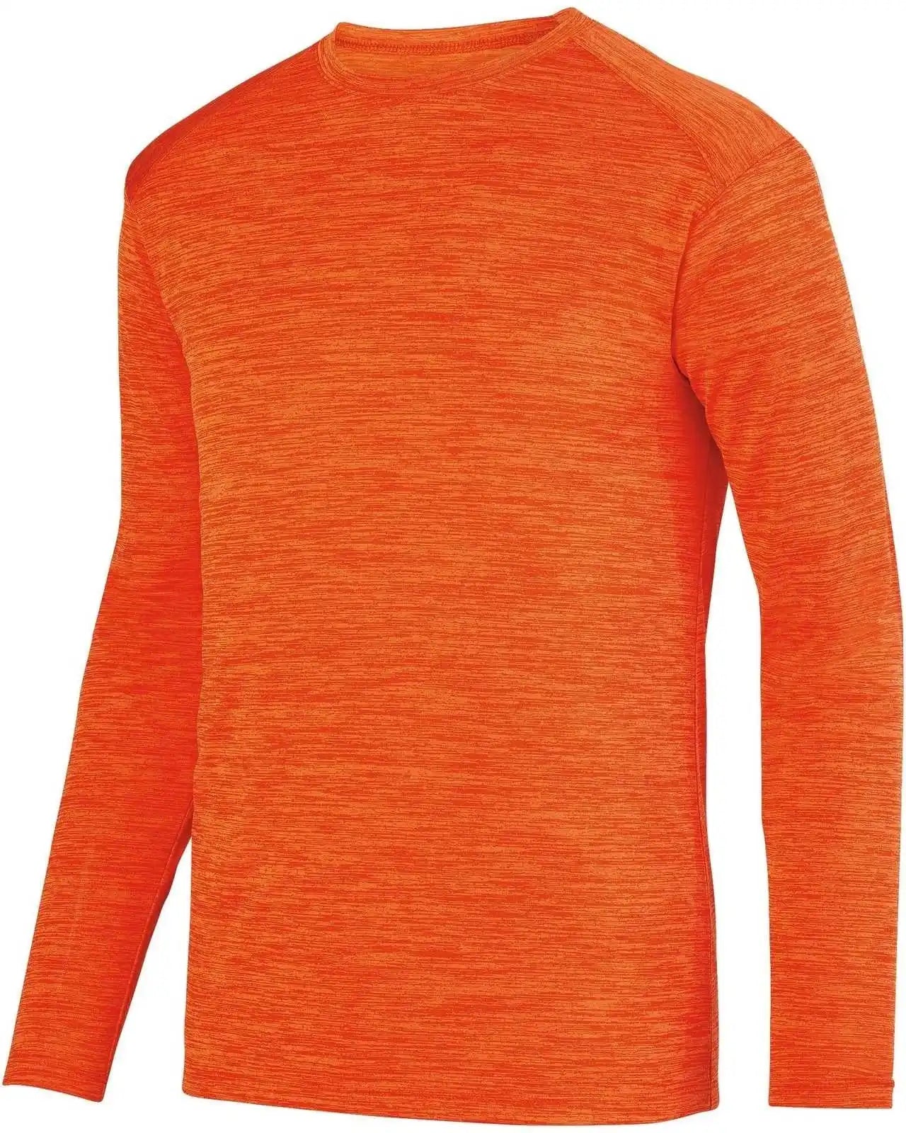 Augusta 2903 Shadow Tonal Heather Long Sleeve Tee - Orange