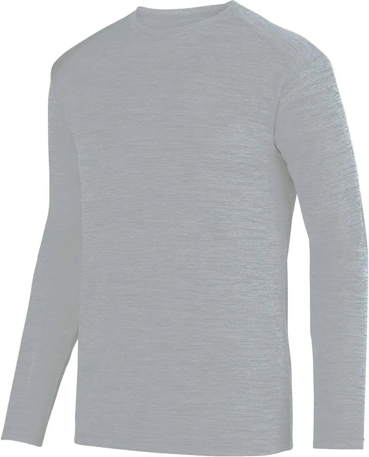 Augusta 2903 Shadow Tonal Heather Long Sleeve Tee - Silver