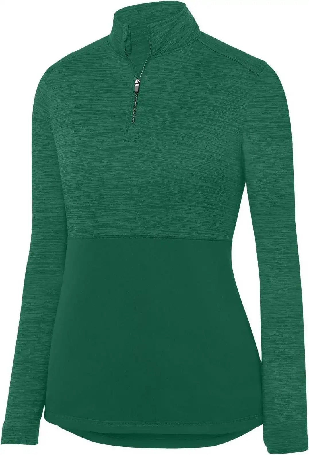 Augusta 2909 Ladies Shadow Tonal Heather 1/4 Zip Pullover - Dark Green