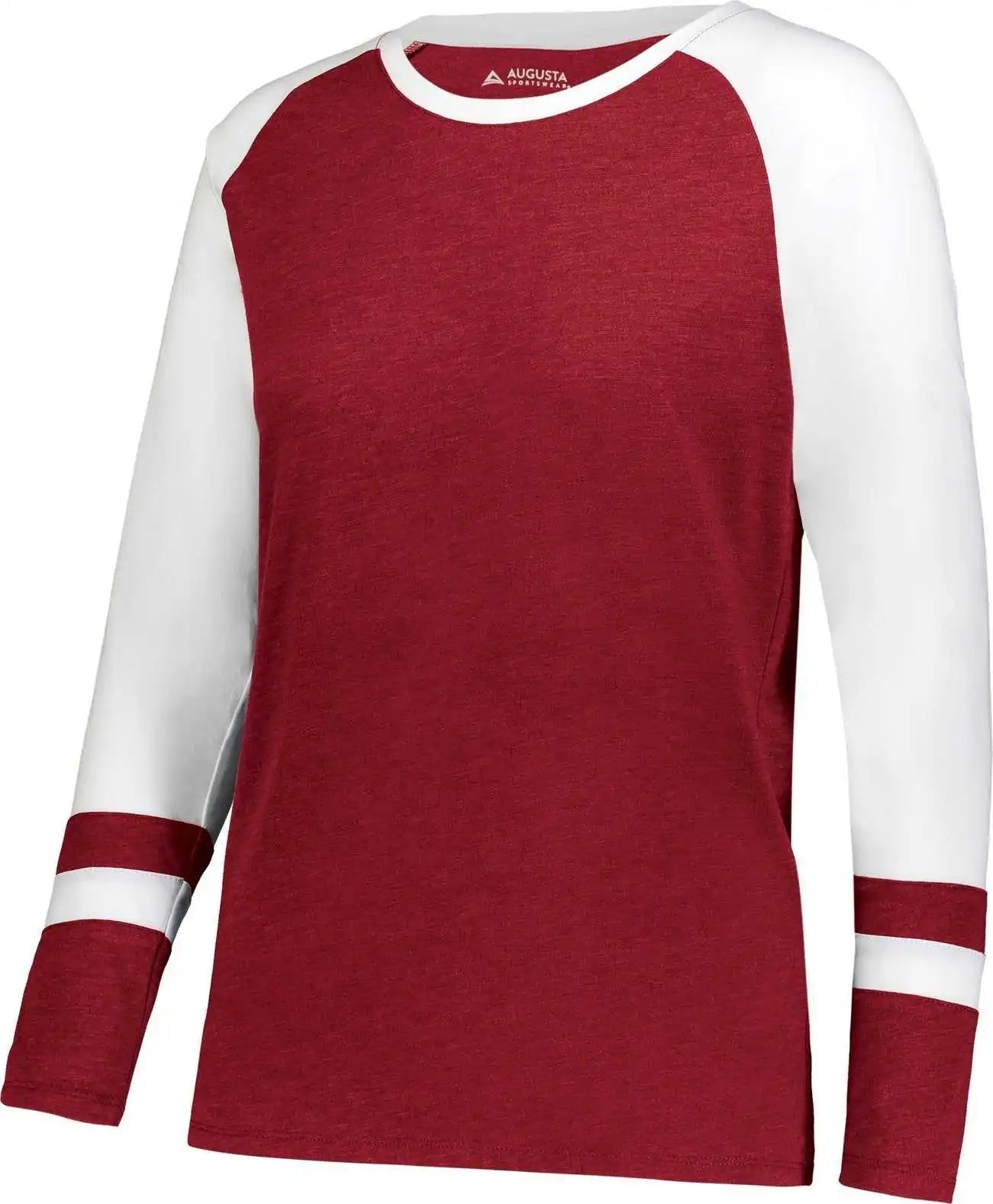 Augusta 2917 Ladies Fanatic 2.0 Long Sleeve Tee - Scarlet White