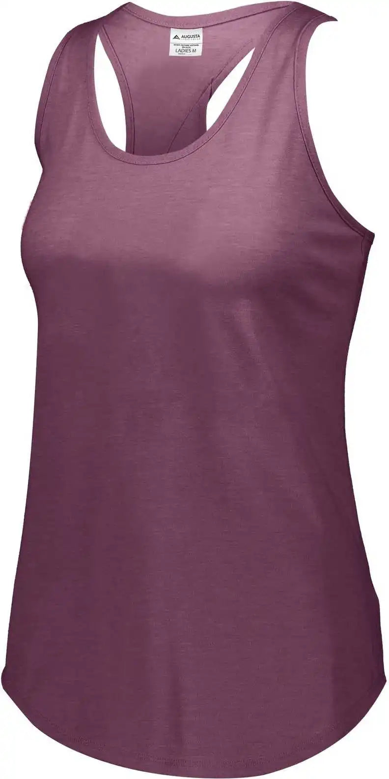Augusta 3079 Girls Lux Tri-blend Tank - Maroon Heather