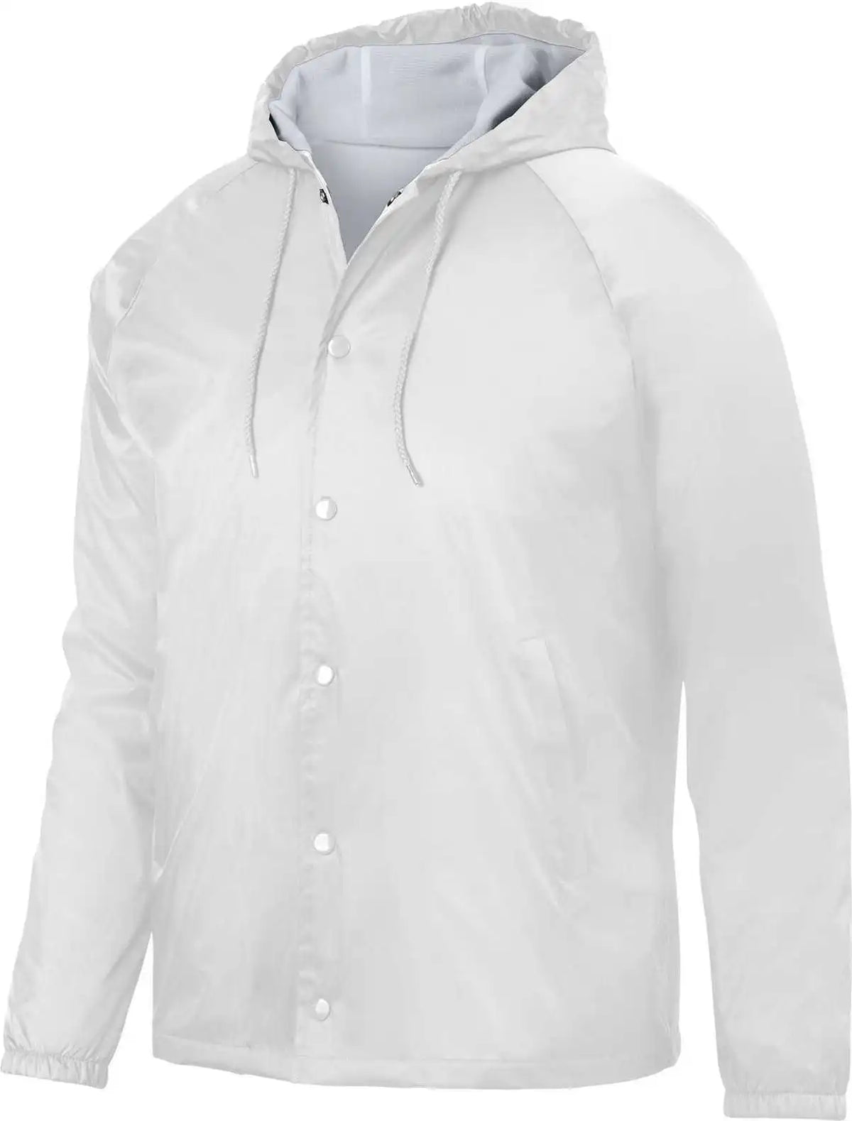 Augusta 3102 Hooded Coach’s Jacket - White