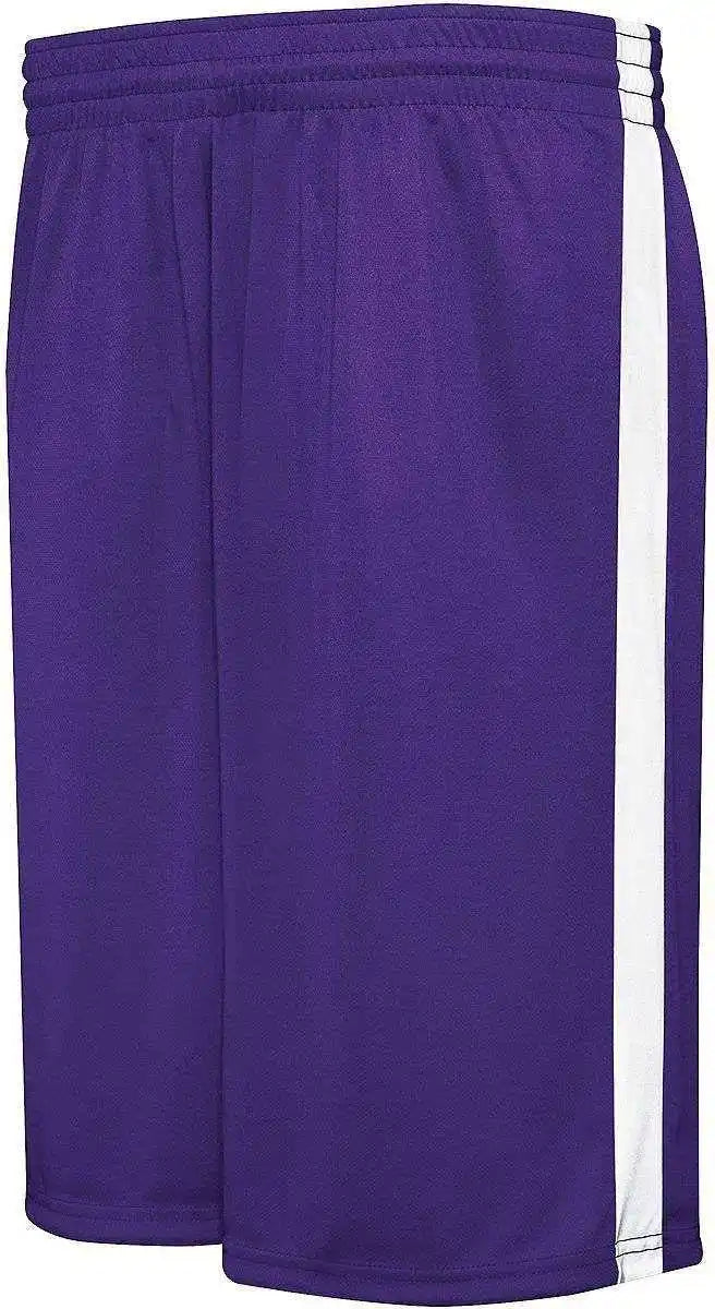 Augusta 335871 Youth Competition Reversible Short - Purple White