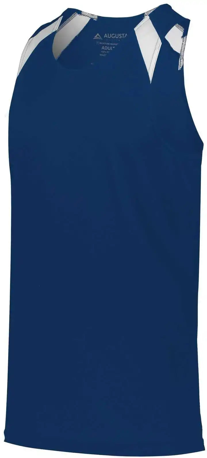 Augusta 343 Overspeed Track Jersey - Navy White