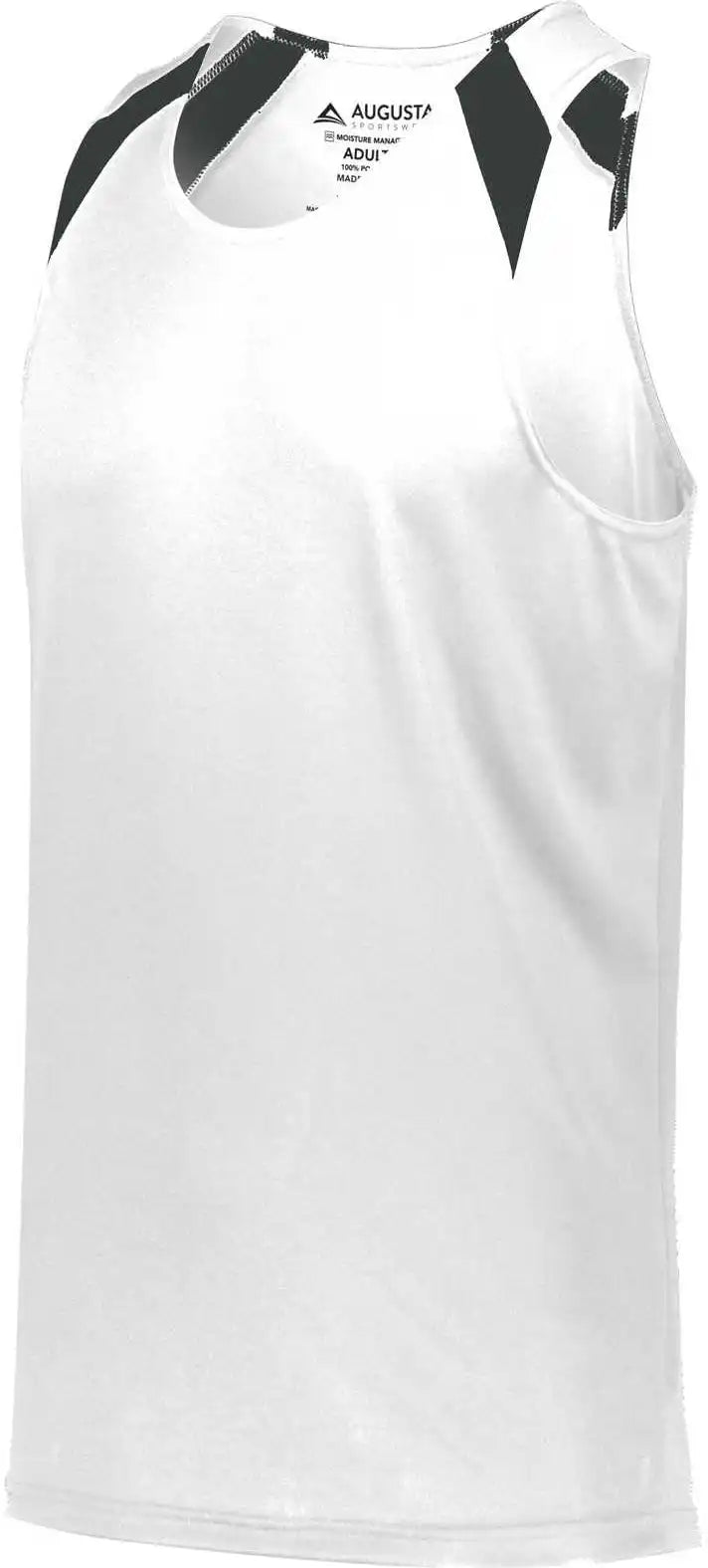 Augusta 344 Youth Overspeed Track Jersey - White Black