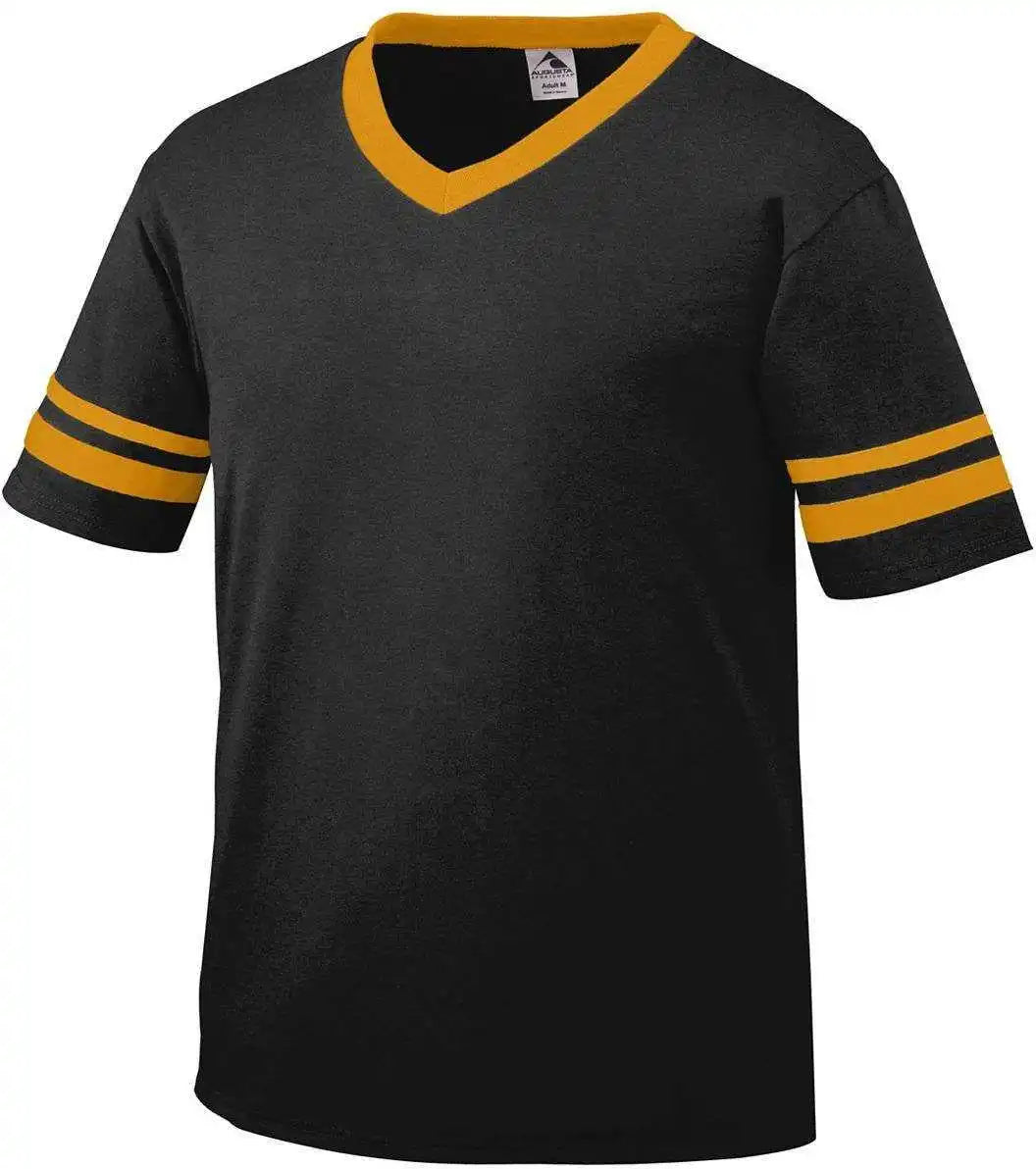 Augusta 360 Sleeve Stripe Jersey - Black Gold
