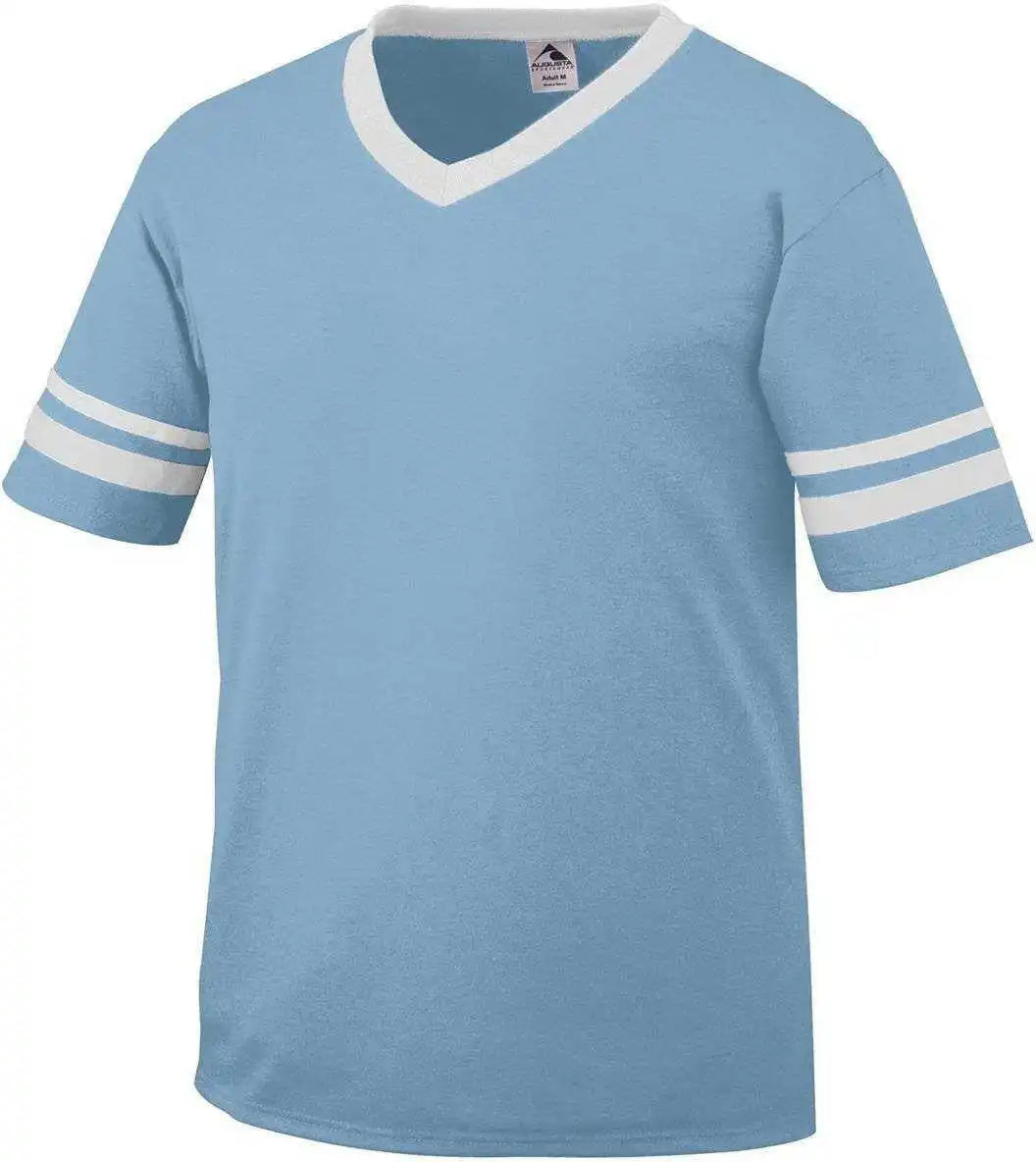 Augusta 360 Sleeve Stripe Jersey - Light Blue White