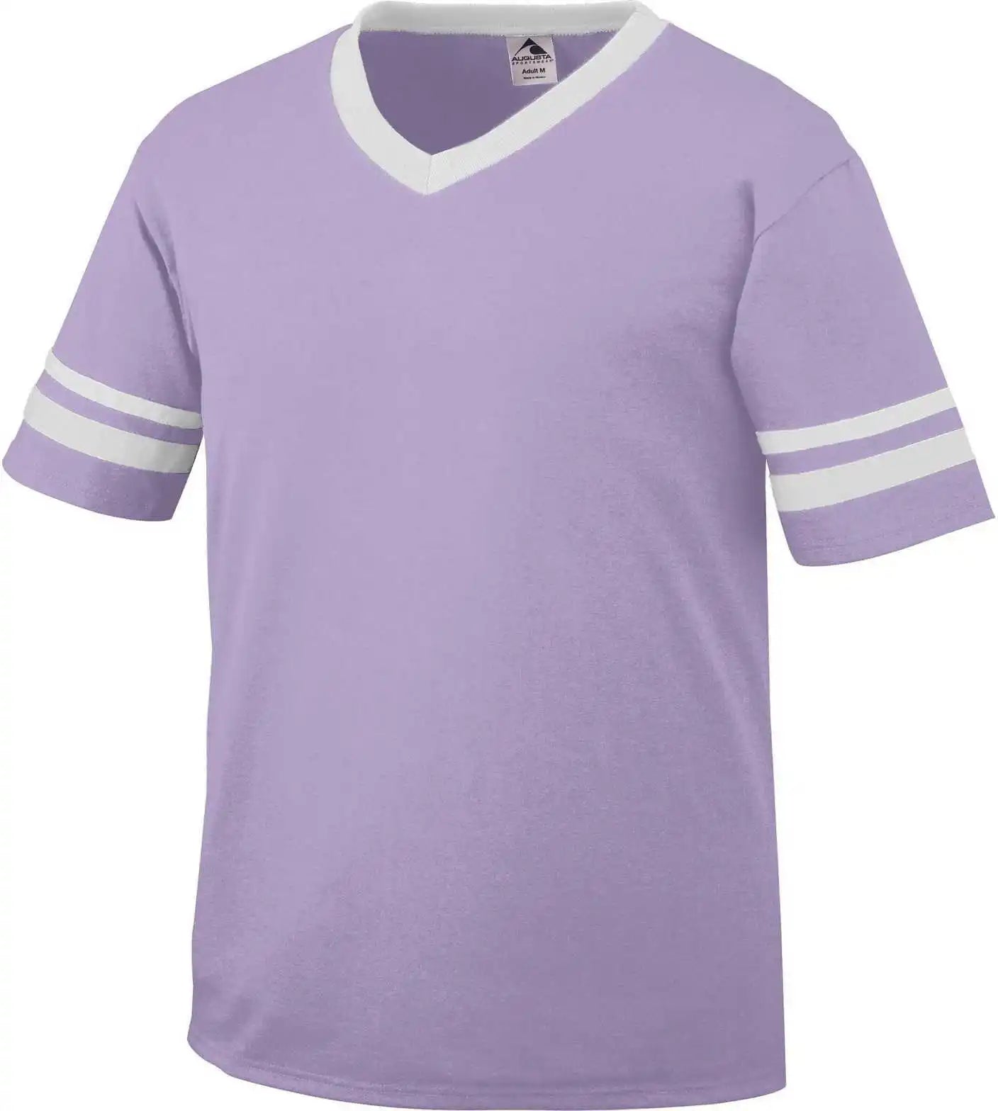 Augusta 360 Sleeve Stripe Jersey - Light Lavender White