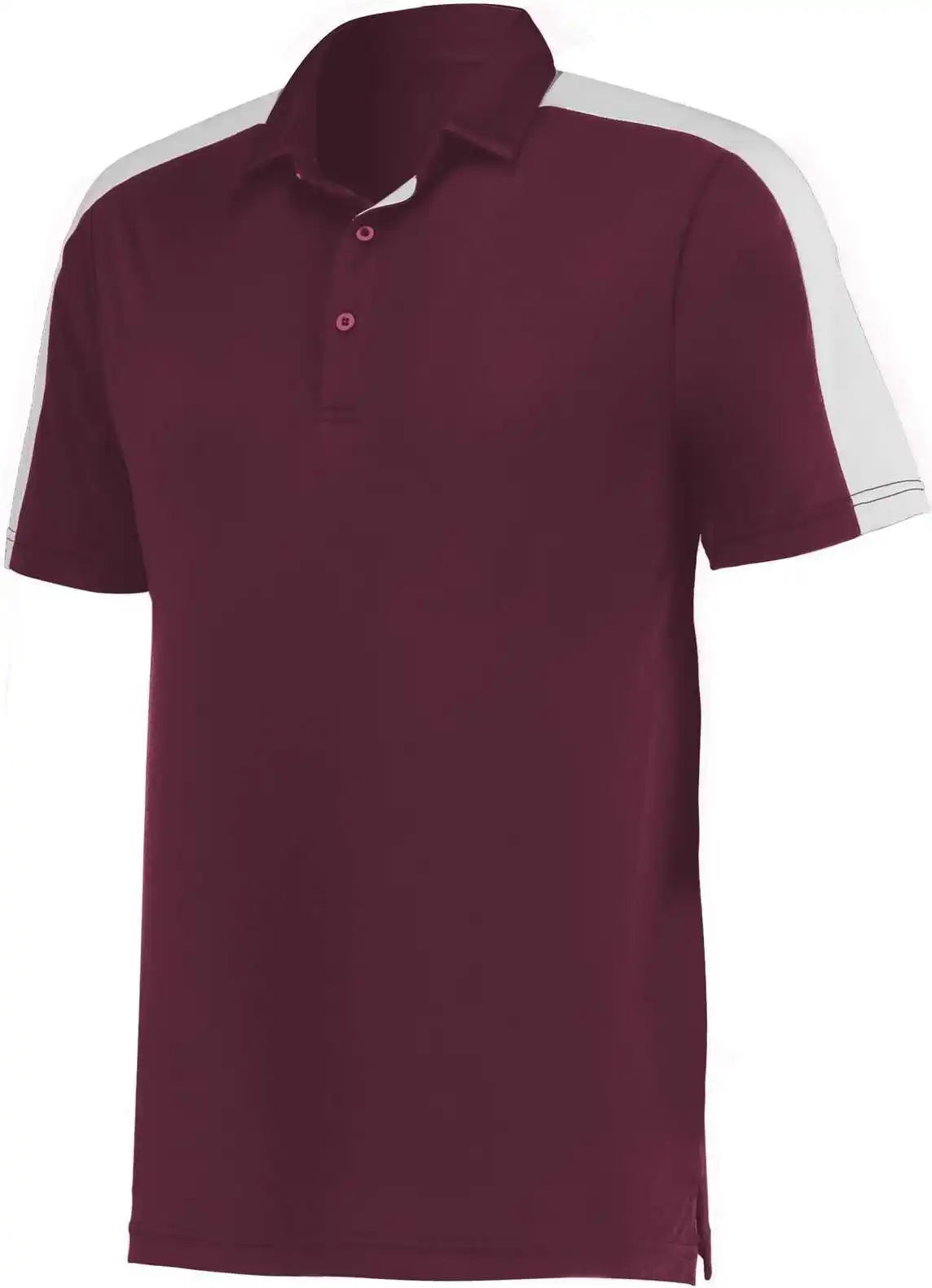 Augusta 5028 Two-tone Vital Polo - Maroon White