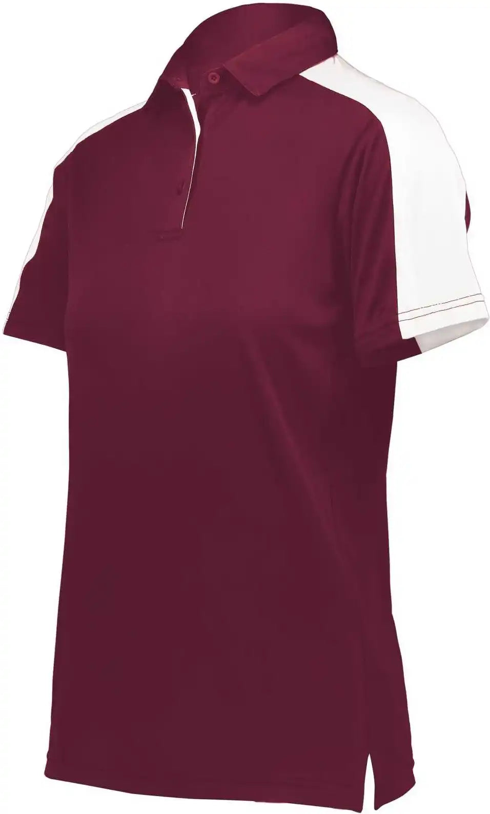 Augusta 5029 Women’s Two-tone Vital Polo - Maroon White