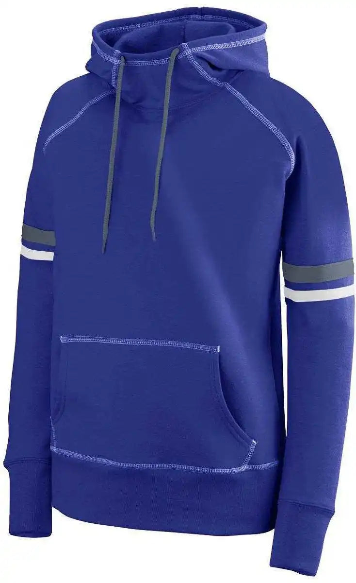 Augusta 5440 Ladies Spry Hoody - Purple White Graphite