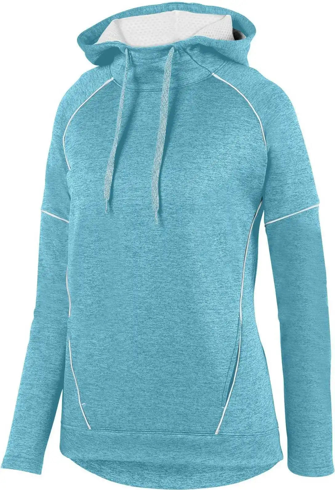 Augusta 5556 Ladies Zoe Tonal Heather Hoody - Aqua White - Xl