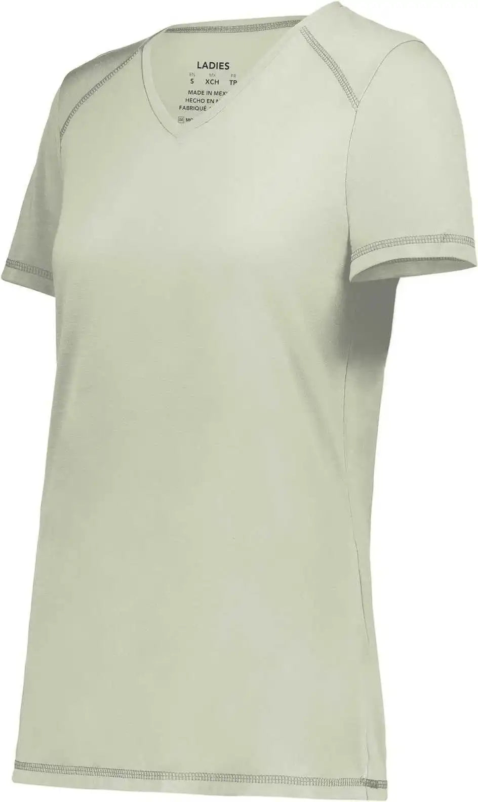 Augusta 6844 Ladies Super Soft-spun Poly Tee - Oyster