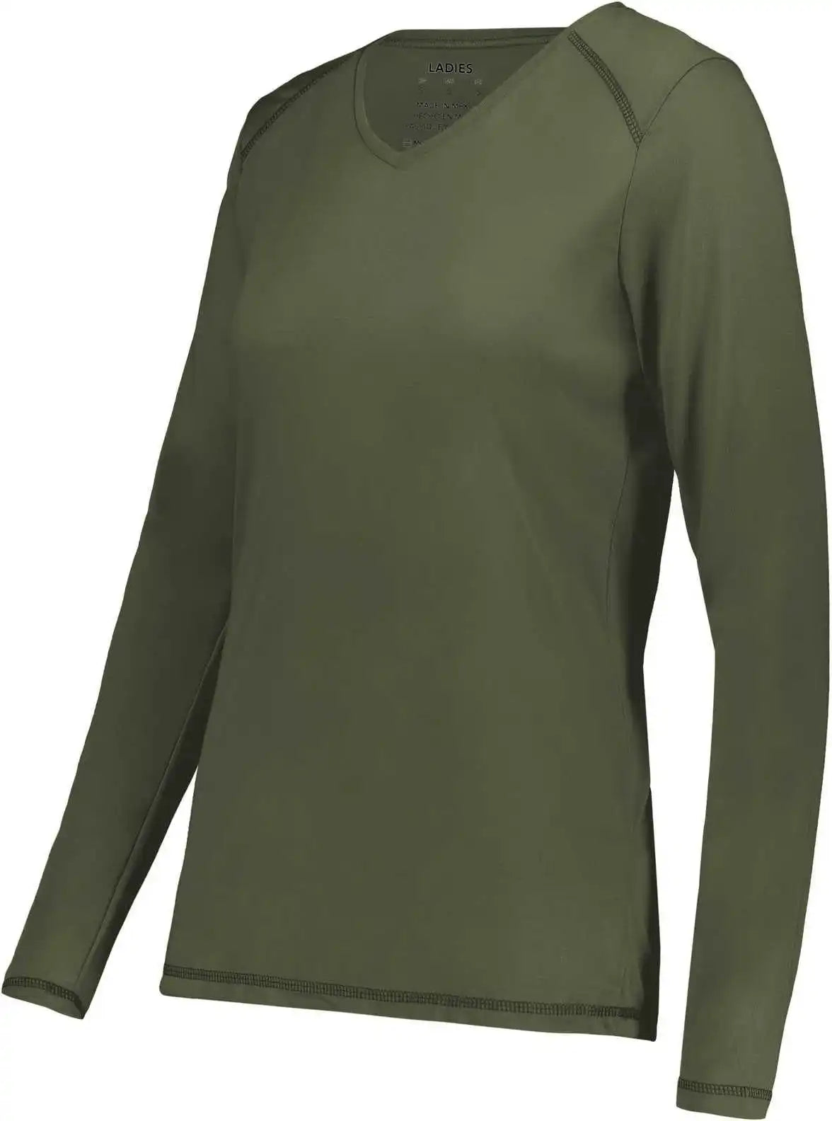 Augusta 6847 Ladies Super Soft-spun Poly Long Sleeve Tee - Olive