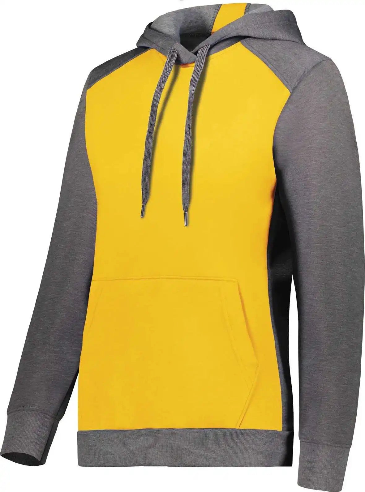Augusta 6867 Ladies Three-season Fleece Pullover Hoodie - Gold Carbon Heather