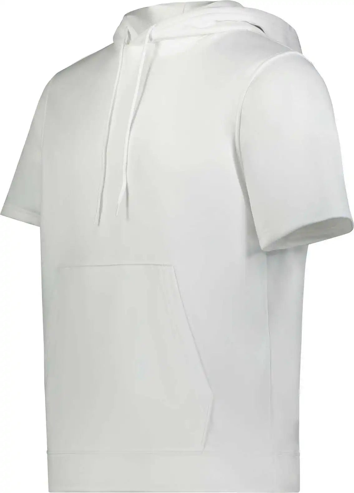 Augusta 6871 Wicking Fleece Short Sleeve Hoodie - White