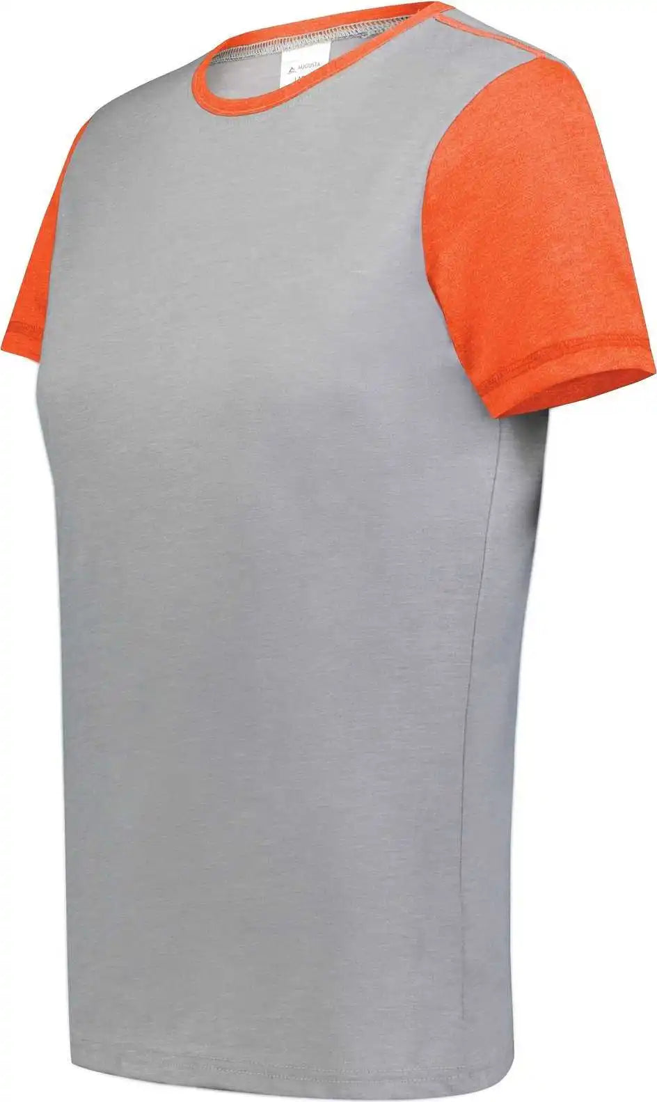 Augusta 6878 Ladies Gameday Vintage Ringer Tee - Gray Heather Orange