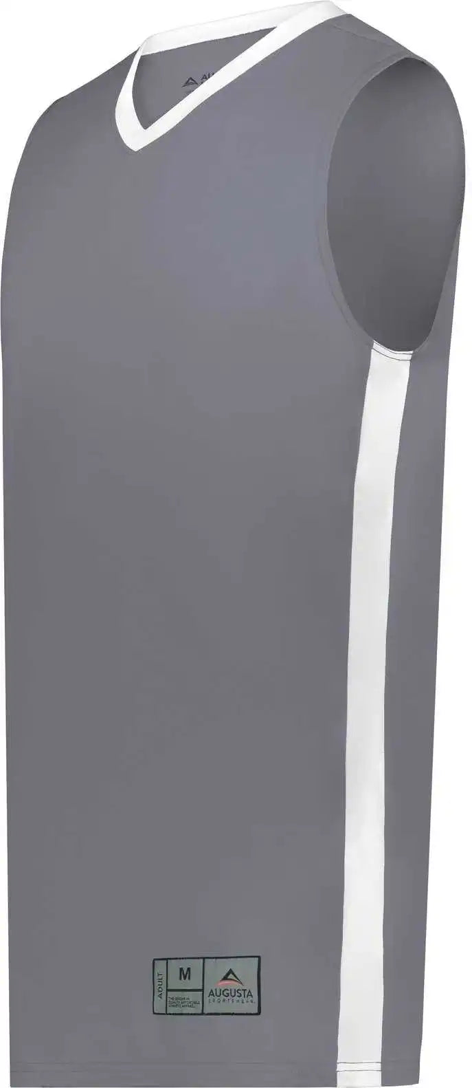 Augusta 6886 Match-up Basketball Jersey - Graphite White