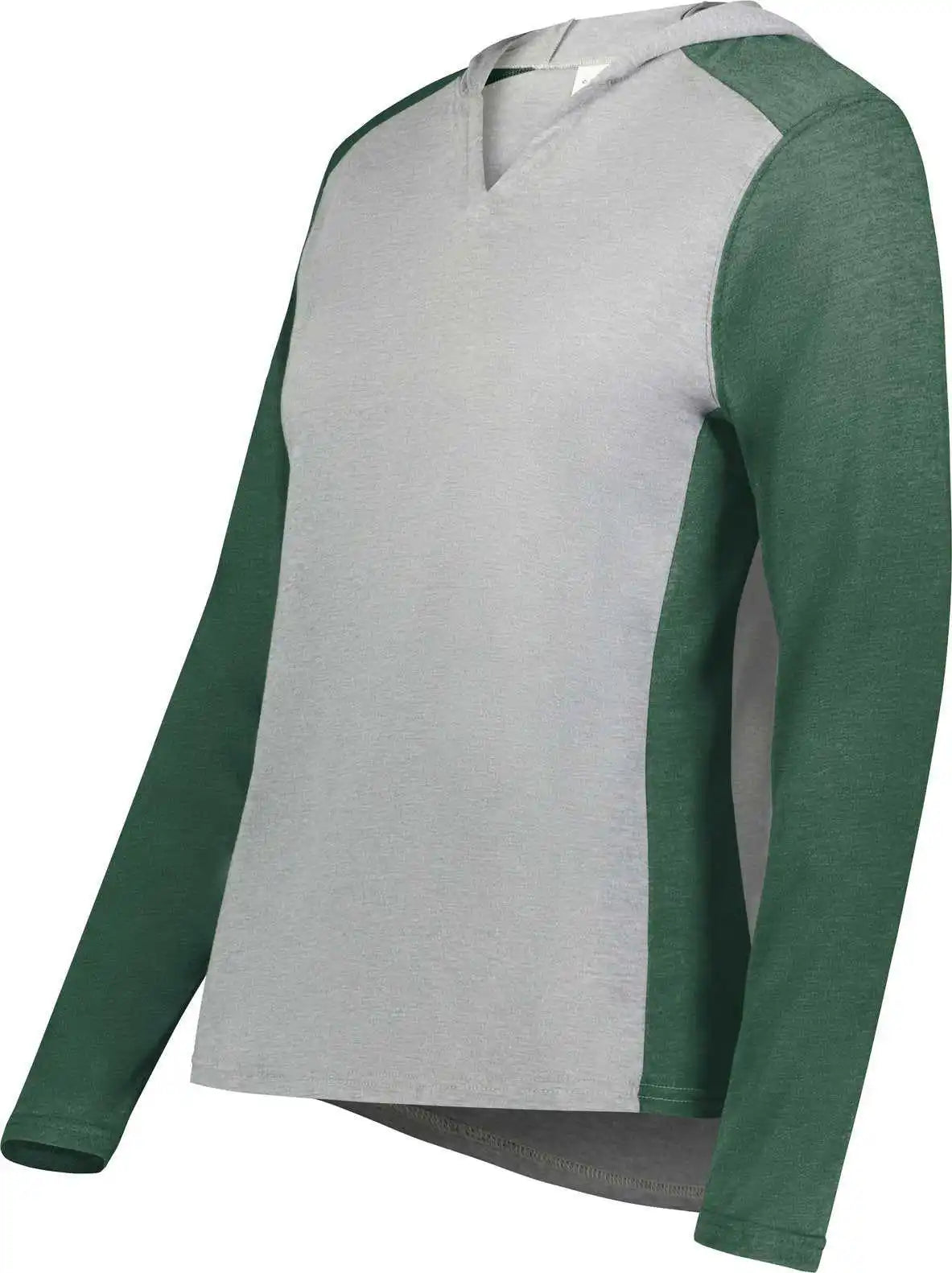 Augusta 6902 Ladies Gameday Vintage Hoodie - Gray Heather Dark Green