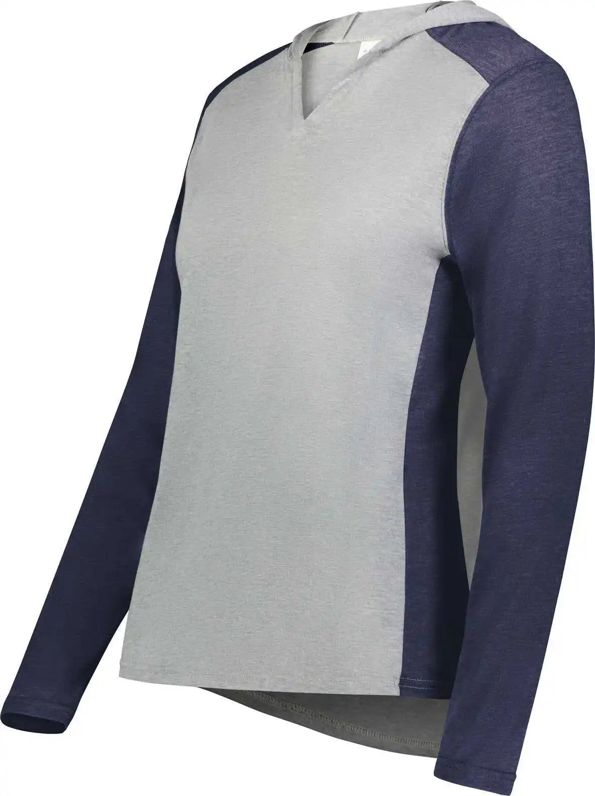 Augusta 6902 Ladies Gameday Vintage Hoodie - Gray Heather Navy