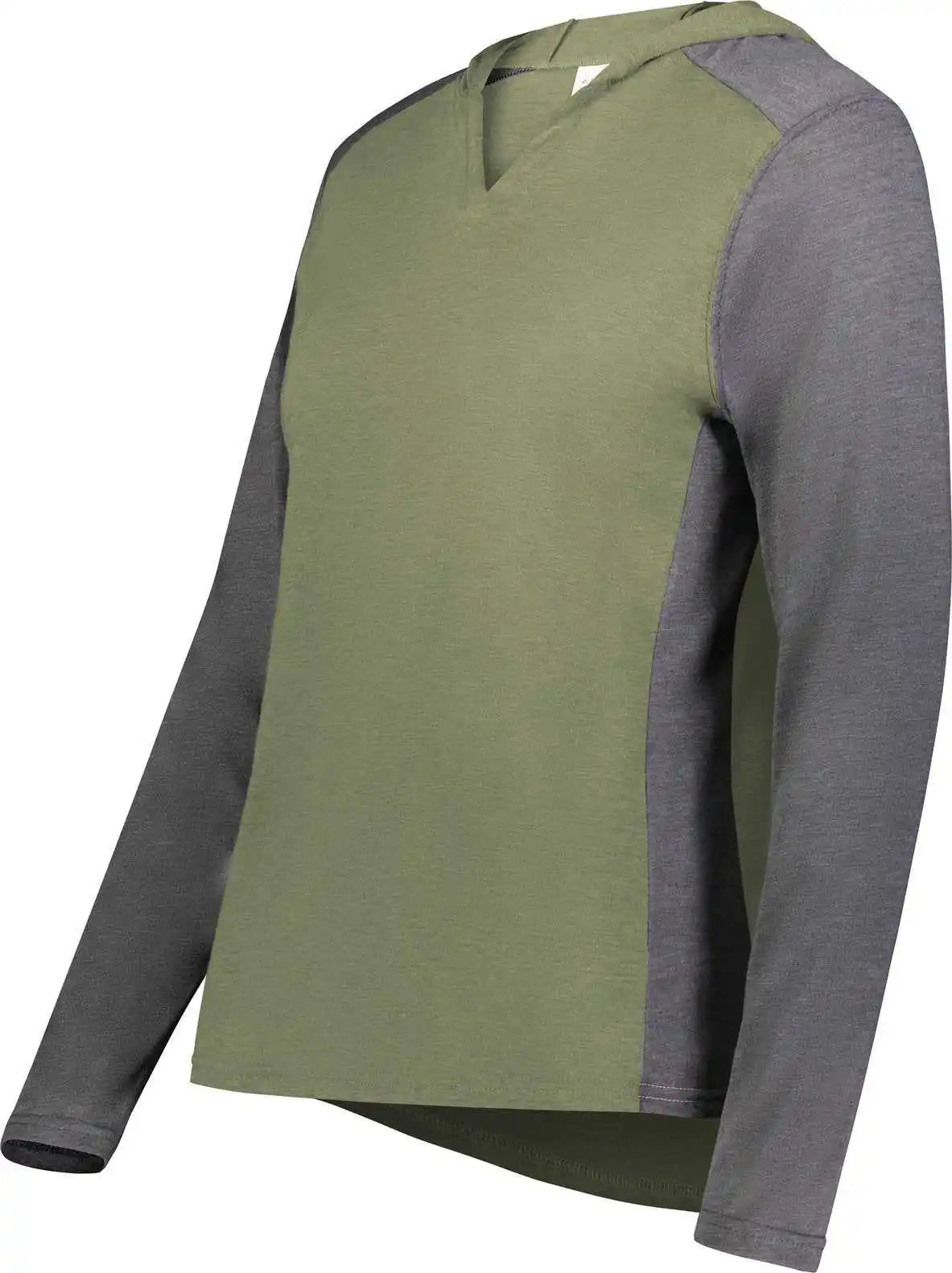 Augusta 6902 Ladies Gameday Vintage Hoodie - Olive Heather Carbon