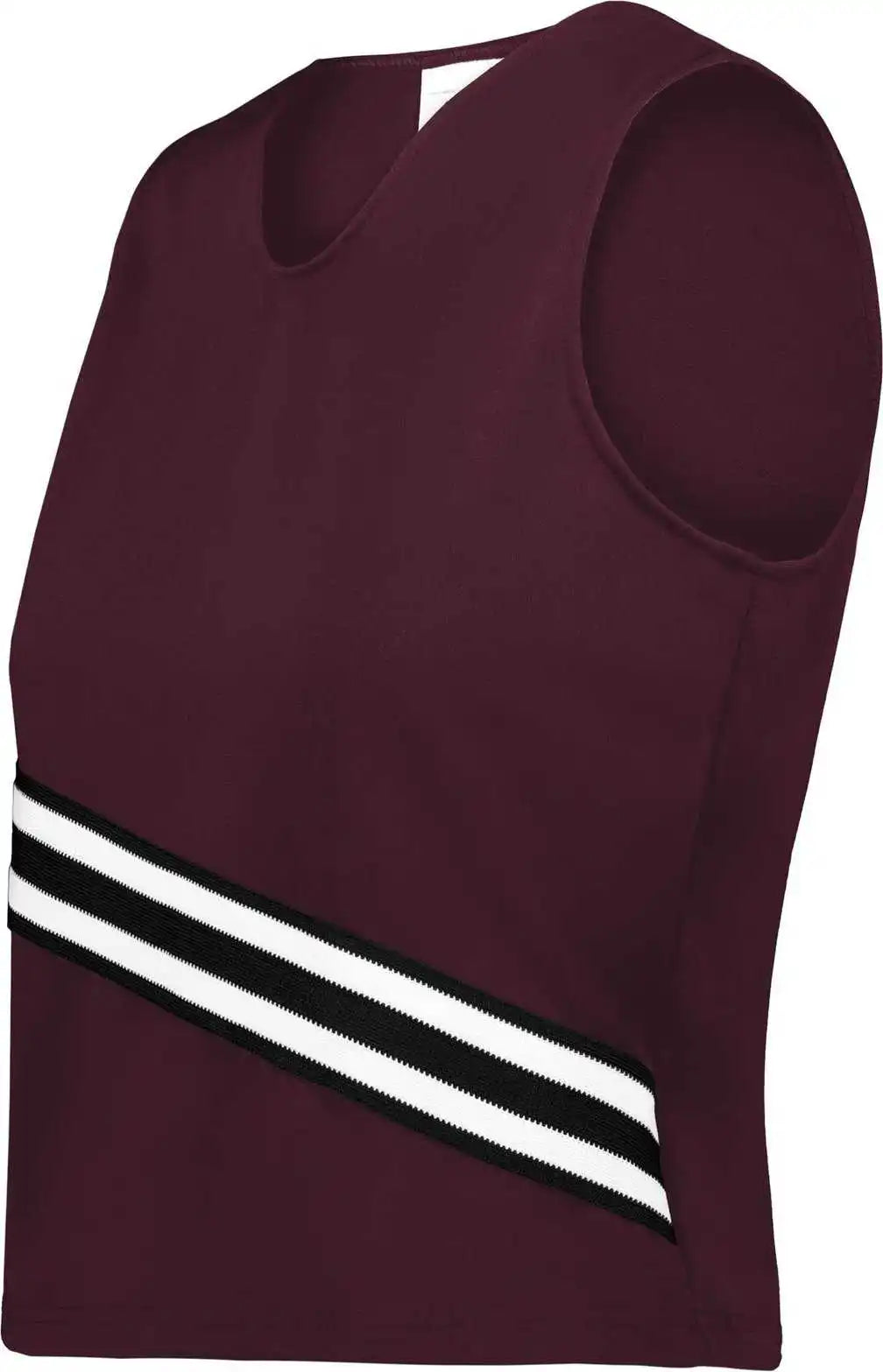 Augusta 6923 Ladies Cheer Squad Shell - Maroon Black White