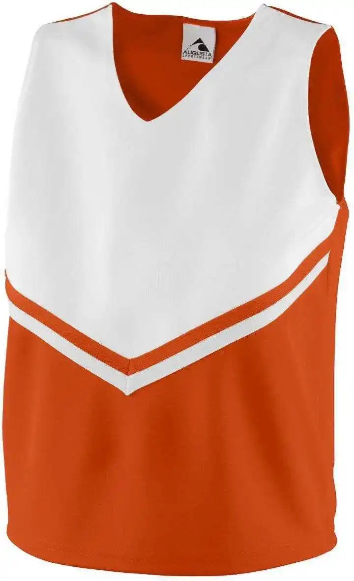 Augusta 9111 Girls Pride Shell - Orange White - Xxs