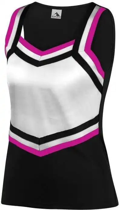 Augusta 9141 Girl’s Pike Shell - Black White Power Pink - Girls Xs