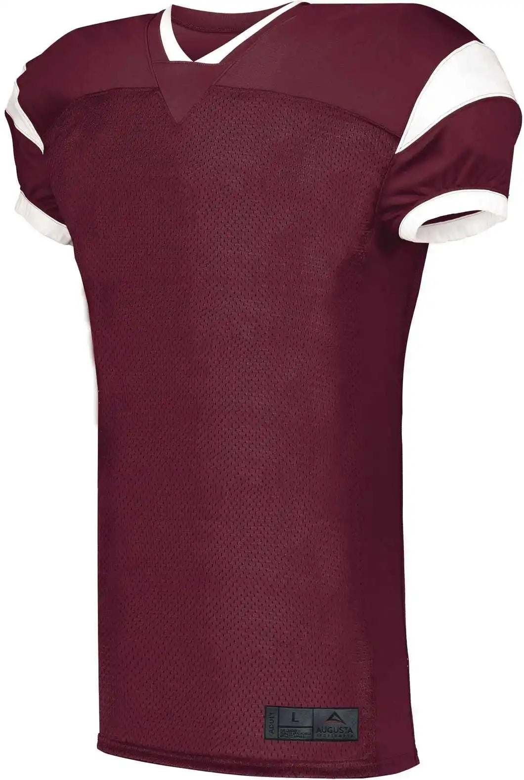 Augusta 9583 Youth Slant Football Jersey - Maroon White