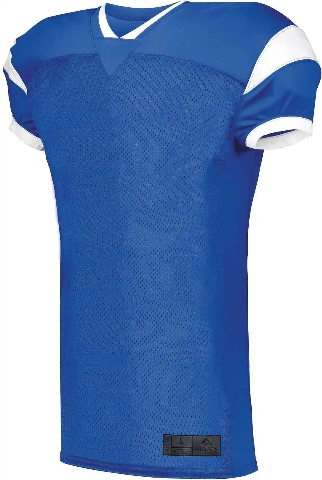 Augusta 9583 Youth Slant Football Jersey - Royal White