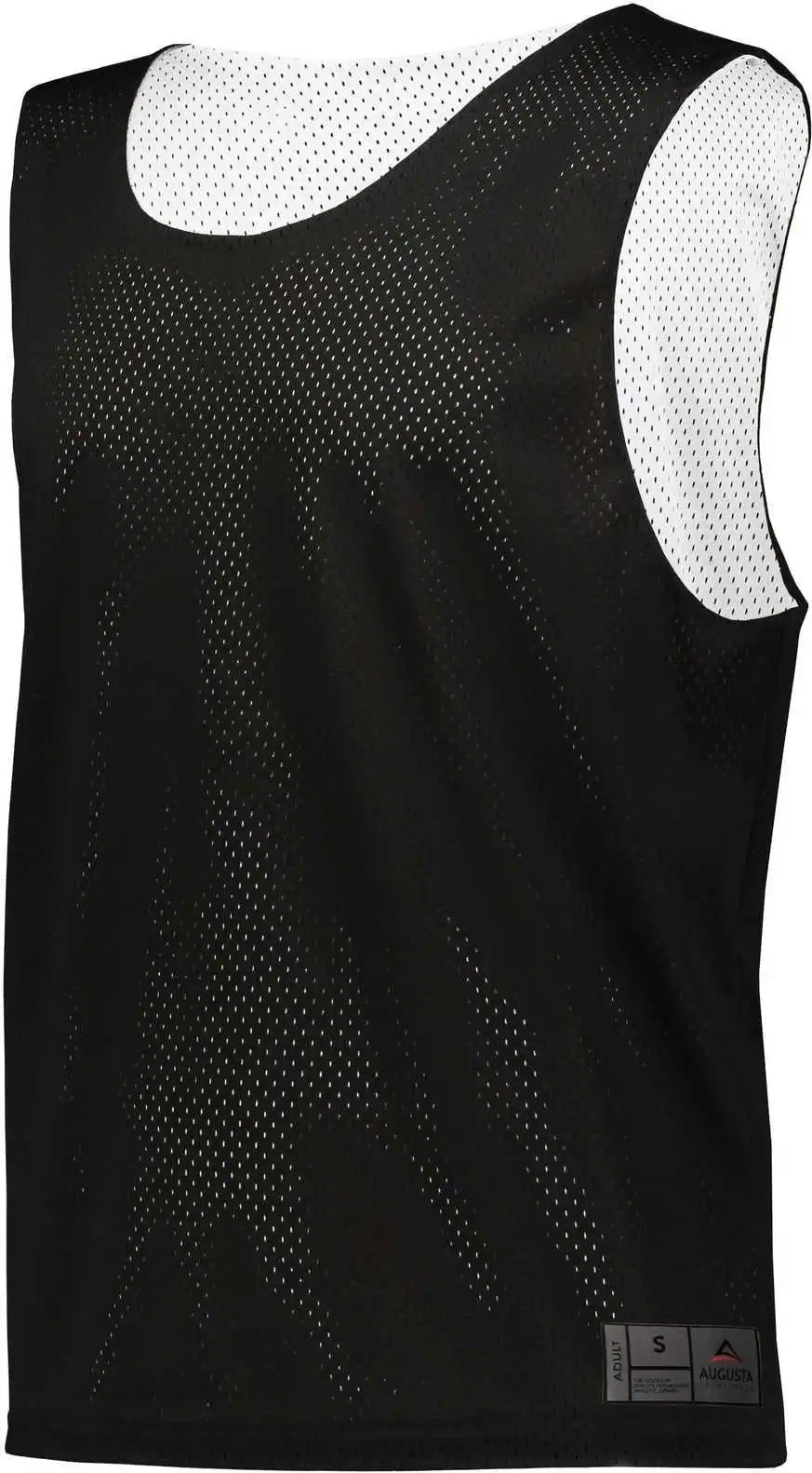 Augusta 9718 Youth Mesh Reversible Pinnie - Black White
