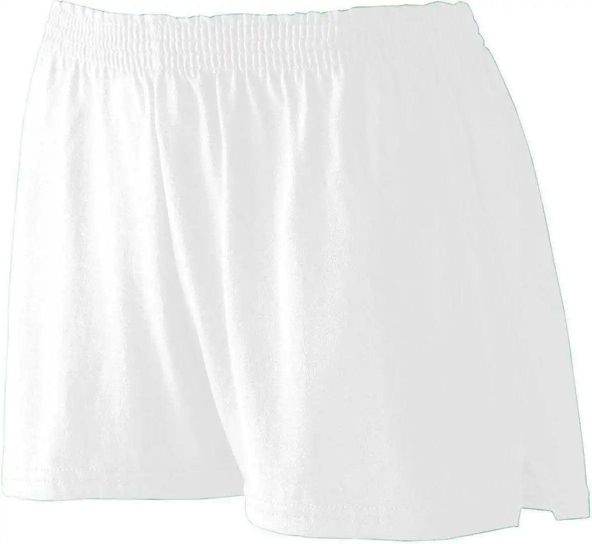 Augusta 987 Ladies Trim Fit Jersey Short - White