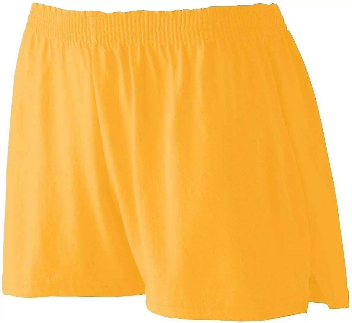 Augusta 988 Girls Trim Fit Jersey Short - Gold - Xs