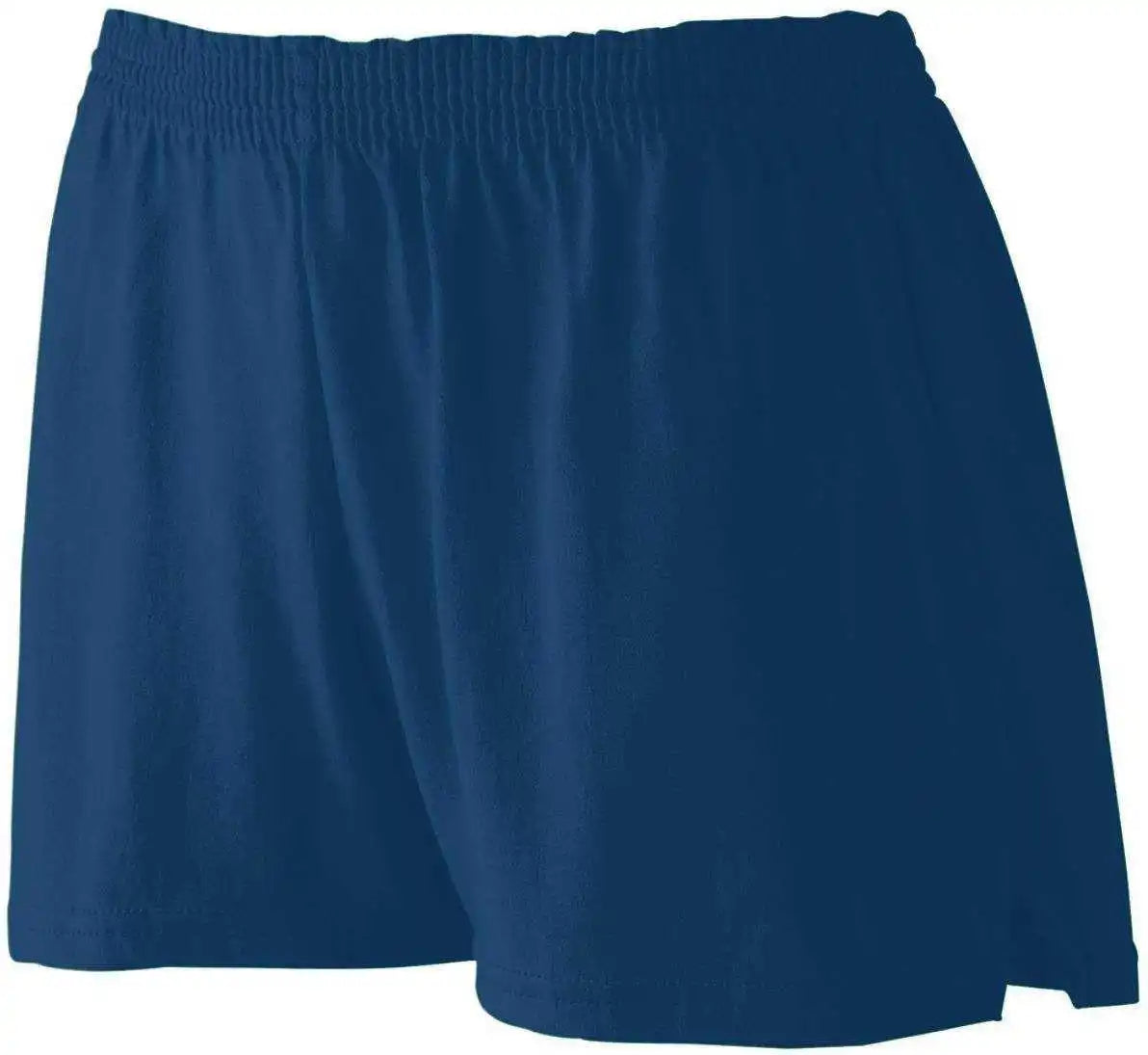 Augusta 988 Girls Trim Fit Jersey Short - Navy
