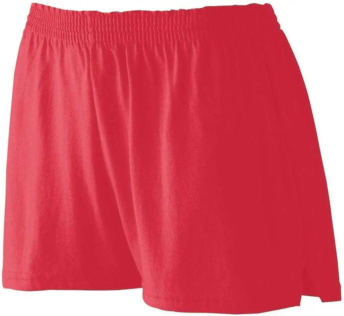 Augusta 988 Girls Trim Fit Jersey Short - Red