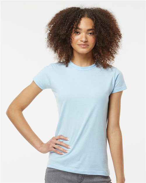 Baby Blue Women's Fine Jersey Slim Fit T-Shirt - 213