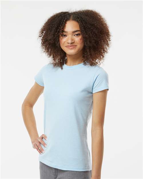 Baby Blue Women's Fine Jersey Slim Fit T-Shirt - 213