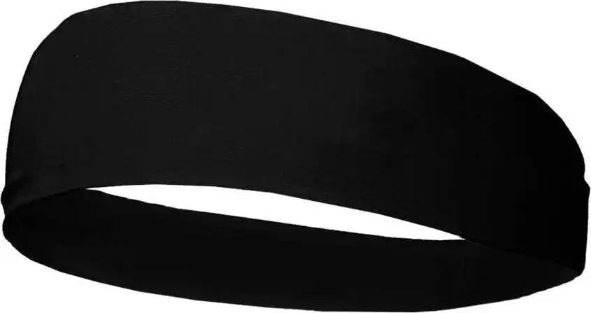 Badger Sport 0301 Wide Head Band - Black - one Size Fits Most