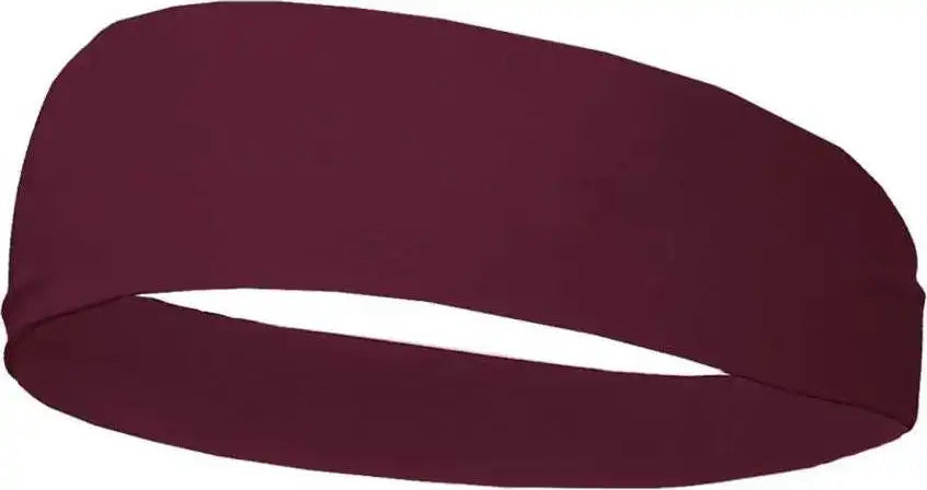 Badger Sport 0301 Wide Headband - Maroon - one Size Fits Most