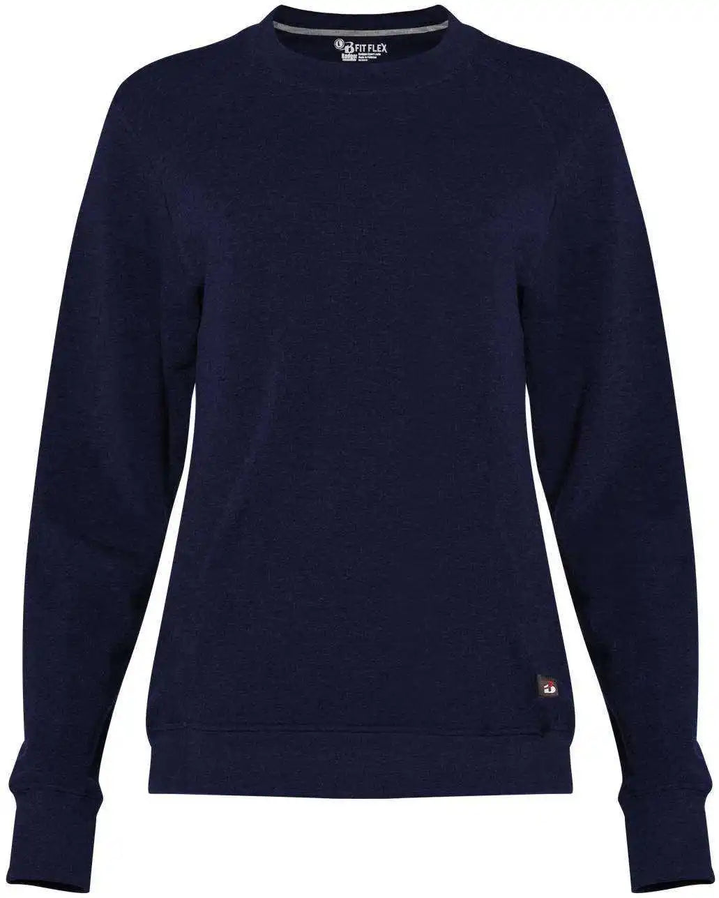 Badger Sport 1041 Fit Flex Ladies’ Crew - Navy