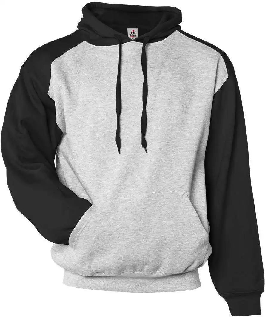 Badger Sport 1249 Athletic Fleece Hoodie - Oxford Black