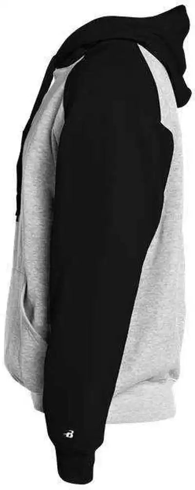 Badger Sport 1249 Athletic Fleece Hoodie - Oxford Black