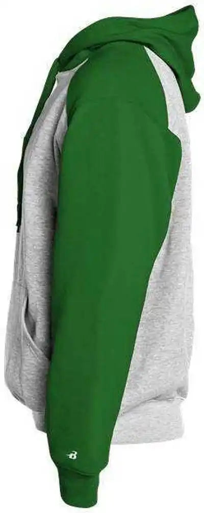 Badger Sport 1249 Athletic Fleece Hoodie - Oxford Kelly Green