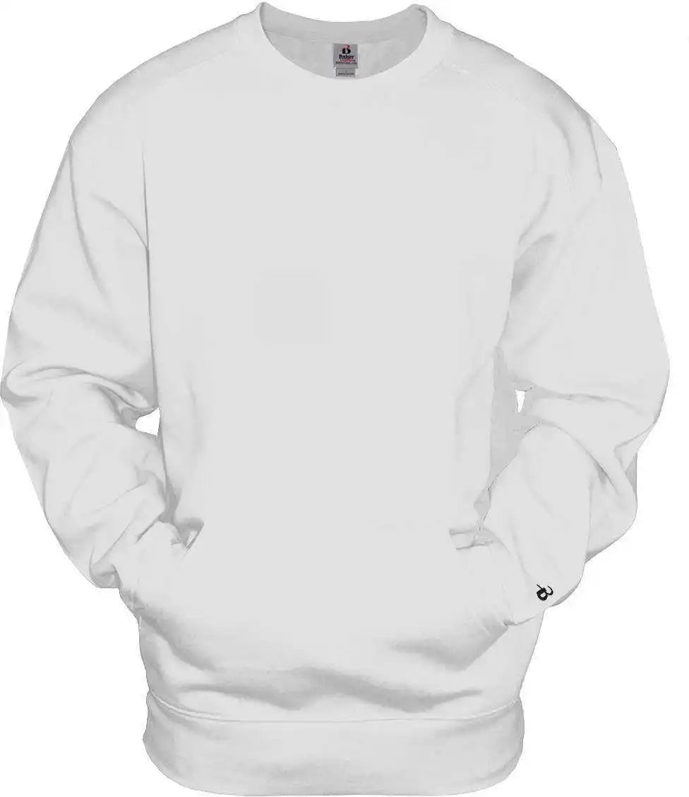 Badger Sport 1252 Pocket Crew - White