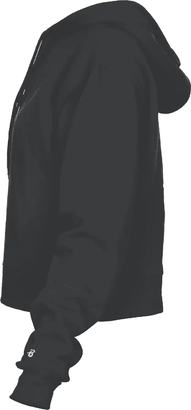 Badger Sport 1261 Athletic Fleece Women’s Crop Hoodie - Charcoal
