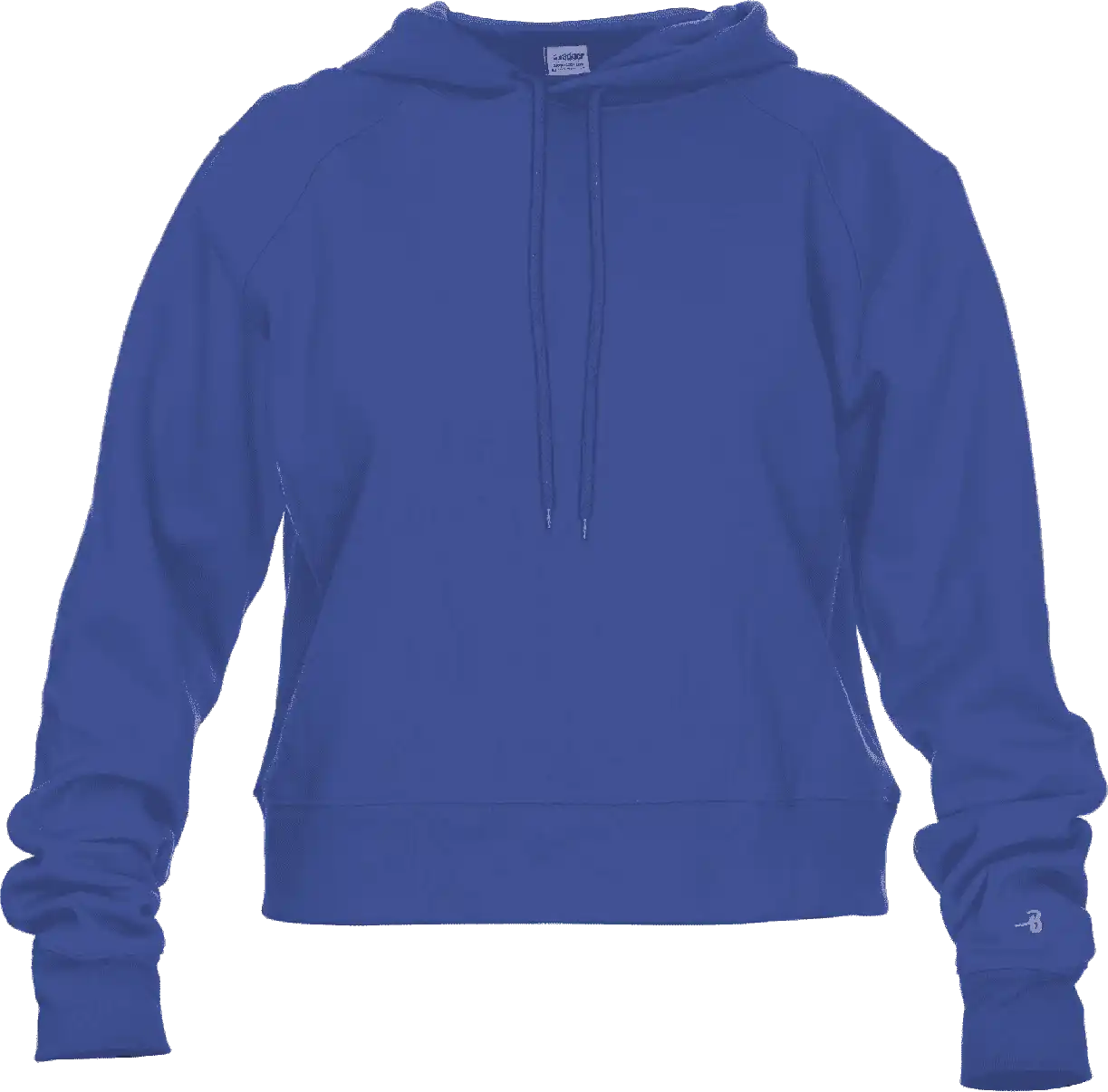 Badger Sport 1261 Athletic Fleece Women’s Crop Hoodie - Royal