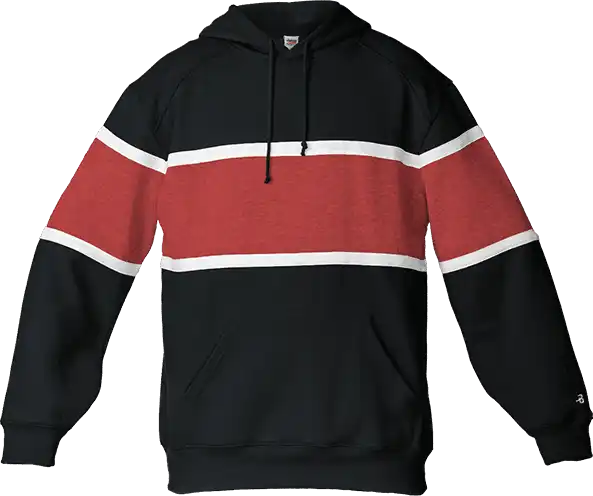 Badger Sport 1282 United Hoodie - Black Red White