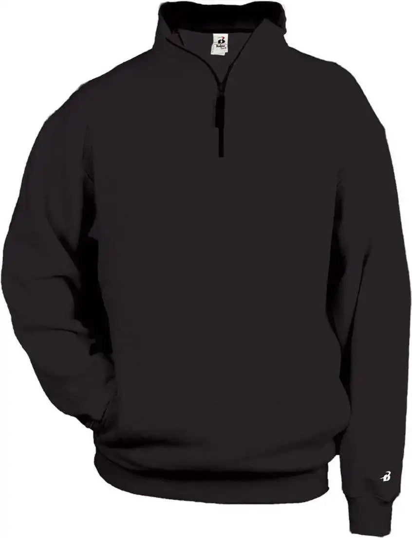 Badger Sport 1286 1/4 Fleece Pullover - Black
